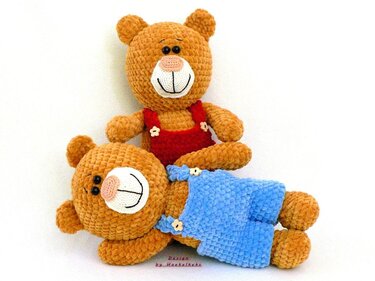 Kuschelteddy / Teddybär -- Häkelanleitung von Haekelkeks