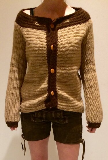 Trachtenweste für alle Größen individuell abwandelbar - Häkeln