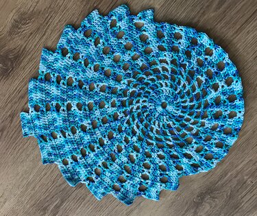 Tischläufer Blue Berry - Häkeln