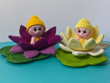 Häkelanleitung Blumenkind Seerose