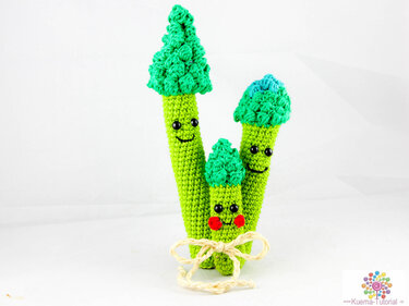 Niedliche Spargelfamilie - Häkelanleitung Kostenlos