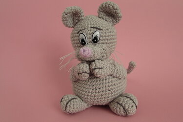 Maus Gertrud Wuschel PDF Häkelanleitung