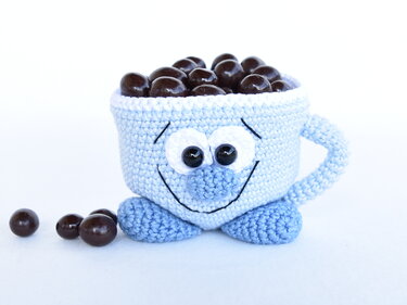 Crochet Pattern - cute cups