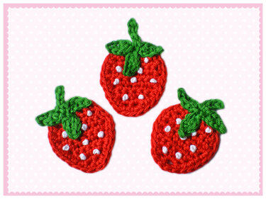 Kostenlose Häkelanleitung - Erdbeeren - Freebook