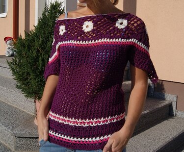 Tunika Granny-Love (Gr. S/M - L/XL) - Häkeln