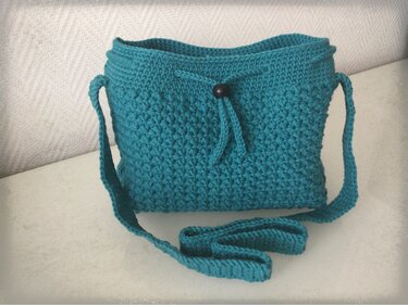Häkelanleitung Tasche mit Kordelzug / Beutel