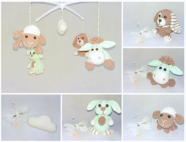 Häkelanleitung Mobile Animal Love