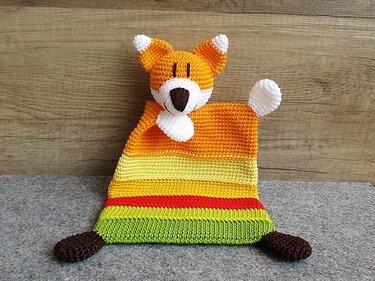 Schmusetuch Fuchs Häkelanleitung