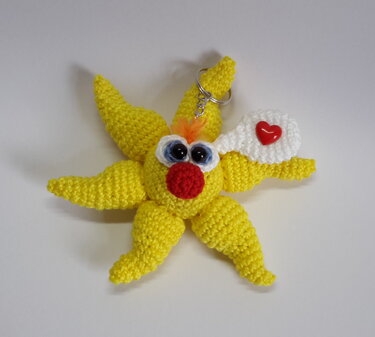 Häkelanleitung, Sonnenscheinchen, Schlüsselanhänger, Mitbringsel
