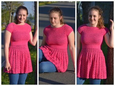 - FIONA - Tunika und Jacke häkeln, für Baby ab 50 - 56 Plus Size Damen, Häkeljacke - Bild 7