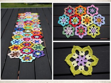 einfache Häkelanleitung für Untersetzer, Sets, Läufer im Mandala-Style