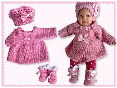 Häkelanleitung -- 3-teiliges Set in 2 verschiedenen Größen