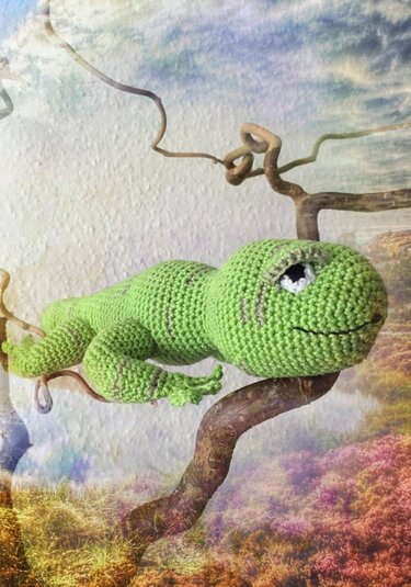 Georg Gecko Häkelanleitung
