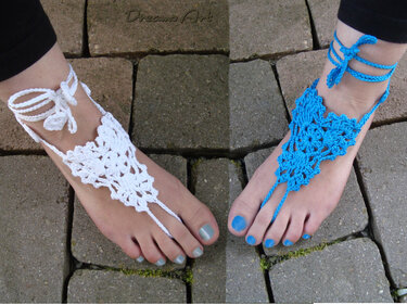 Häkelanleitung Barfuß Sandalen Bfs1501/1502