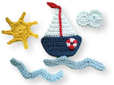 Kostenlose Häkelanleitung - Segelboot