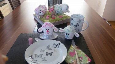 Häkelanleitung Eierwärmer Schäfchen