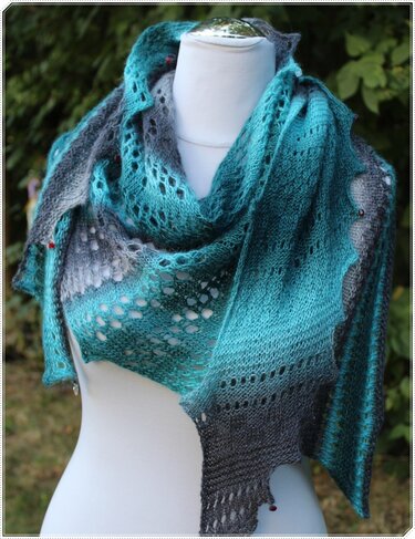 Dreieckstuch - Little Waterfall - Stricken