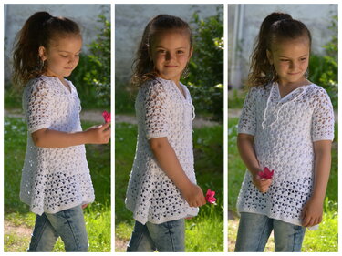 - SINA - Zipfeltunika für alle Größen häkeln, ab Größe 74 Kleinkind  bis 56 Damen, Plus Size