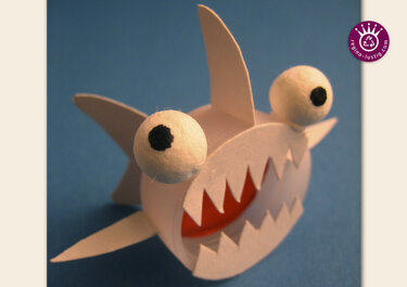 Heinrich Hai lustiges PET-Pet, Upcycling - Basteln