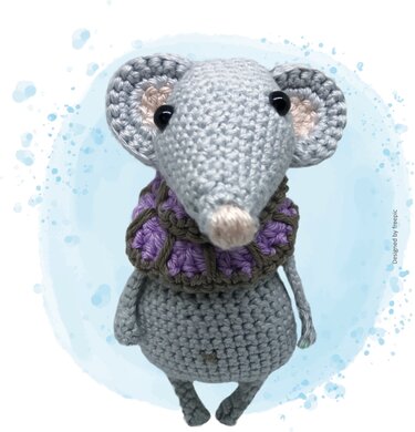 Häkelanleitung Milli, die modische Maus - Amigurumi