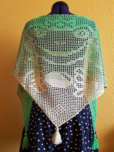 Motivtuch: Froschkönig (Häkelanleitung)