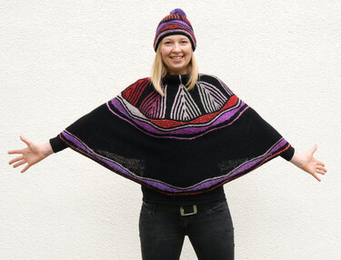 Spar-Set Cape & Mütze Art Deko Strickanleitungen