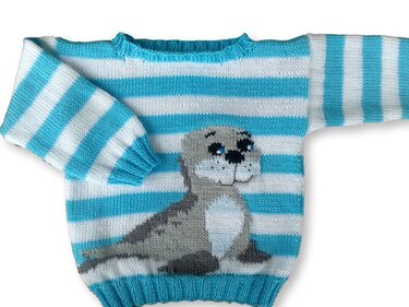 Knitting Tutorial Pullover in 3 Sizes