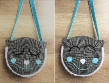 Kindertasche Katze - Häkelanleitung