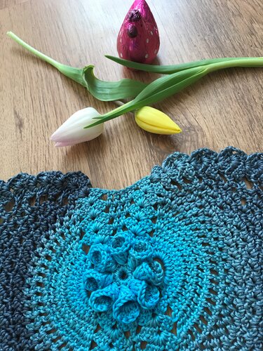 Tischläufer Blue Eye - Häkeln