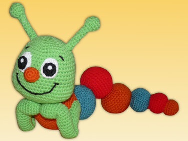 Häkelanleitung Theo die Raupe