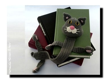 Lesezeichen; Katze - Häkelanleitung