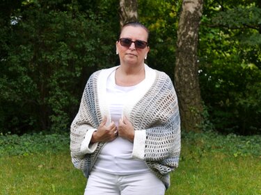 Häkelanleitung Seelenwärmer/verschlusslose Jacke unisize Luxury Design No. 76 - Bild 2
