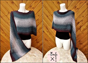 Häkelanleitung Tuch/Stola Phönix