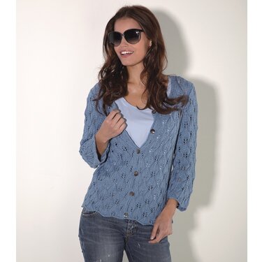 Strickanleitung Damenjacke "Seidenglanz" 752237