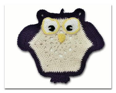 Häkelanleitung für Anfänger- Topflappen Hedwig die Eule - Häkeln