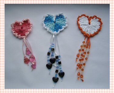 E-BOOK Freebook * Herz mit Perlenbändchen *gehäkelt | Kostenlose Häkelanleitung