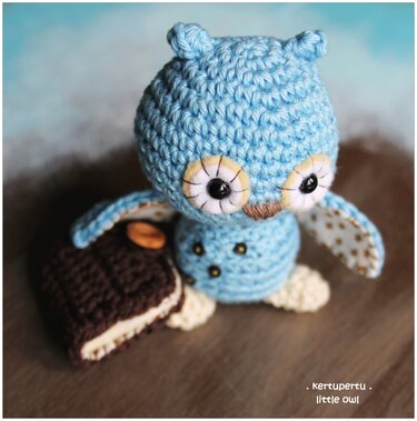 Eule / Schule / Buch - Häkeln