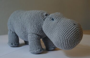 Häkelanleitung  - Nilpferd