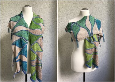 Strickanleitung Sommerschal Wüstenschiff