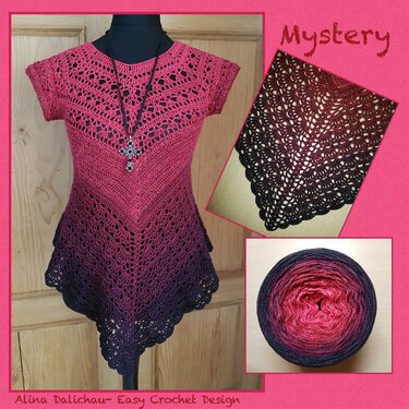 Mystery Tunika   **Raglan, worked top down** - Crochet