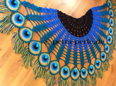 Peacock Feather Scarf - Crochet Pattern