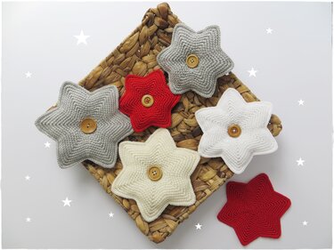Häkelanleitung für Sterne - Weihnachtsdeko