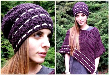 Häkelanleitung für Poncho und Mütze | duo  *Seattle* | *2 in 1*