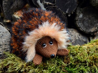 Igelfamilie Herbstdeko Igel gehäkelt PDF Häkelanleitung Herbst