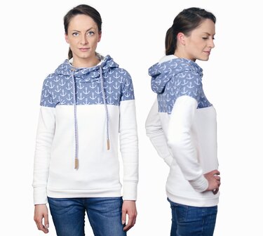 Pullover mit Kapuze | Damen Schnittmuster & Nähanleitung