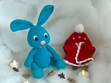 Christmas-Bunny "Lovely" - Crochet