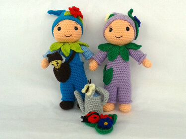 Crochet Pattern Flower Gnome Flora and Florian