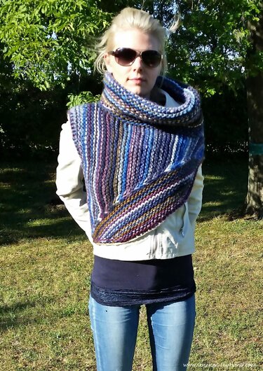 Strickanleitung für asymmetrischen Cowl / Seelenwärmer | *TRIBUTE* - Bild 3