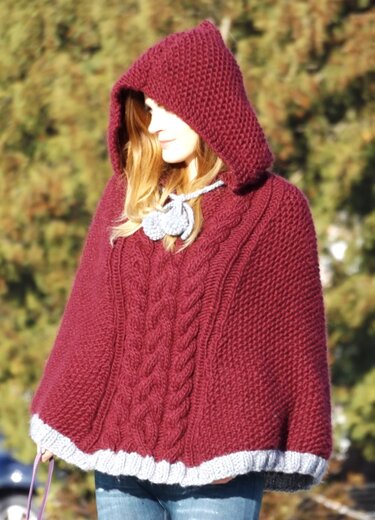Strickanleitung Poncho "Eskimo"