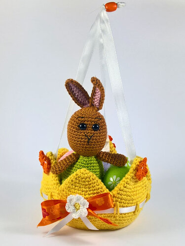 Häkelanleitung für Hasen-Eierwärmer, auch als Hängedeko geeignet